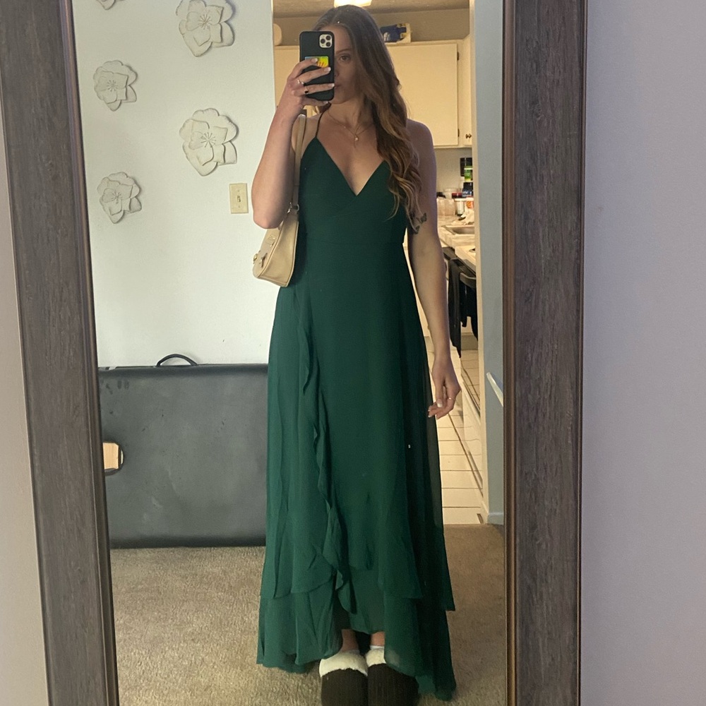 Elegant Green Maxi Dress